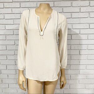J‎ Crew Women’s Cream Trim Top